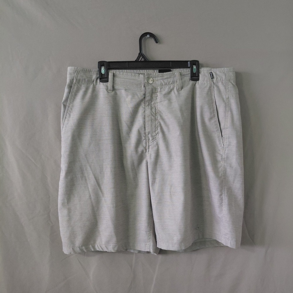 Hurley Nike Dri-FIT Hybrid Walk Shorts Mens 38 Khaki Tan Heather CJ6239